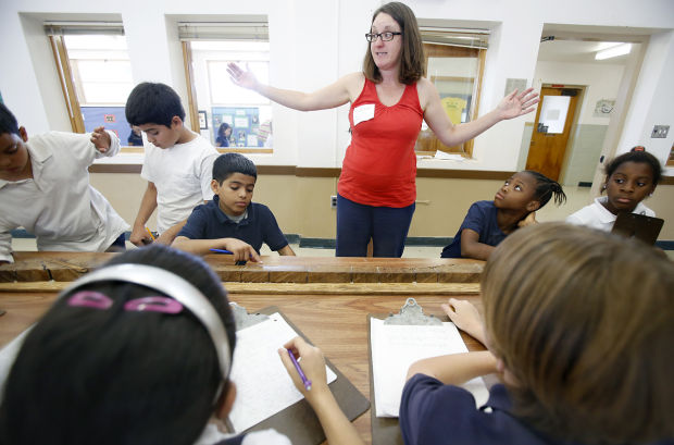 Losing Ground: Volunteers inspire at J.B. Wright Elementary School